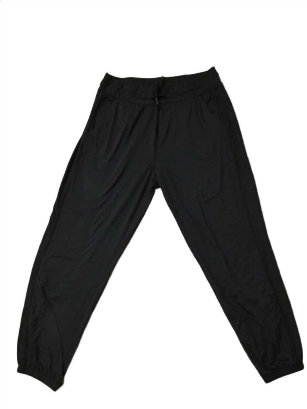 90 Degree By Reflex Black Elastic Waist Joggers